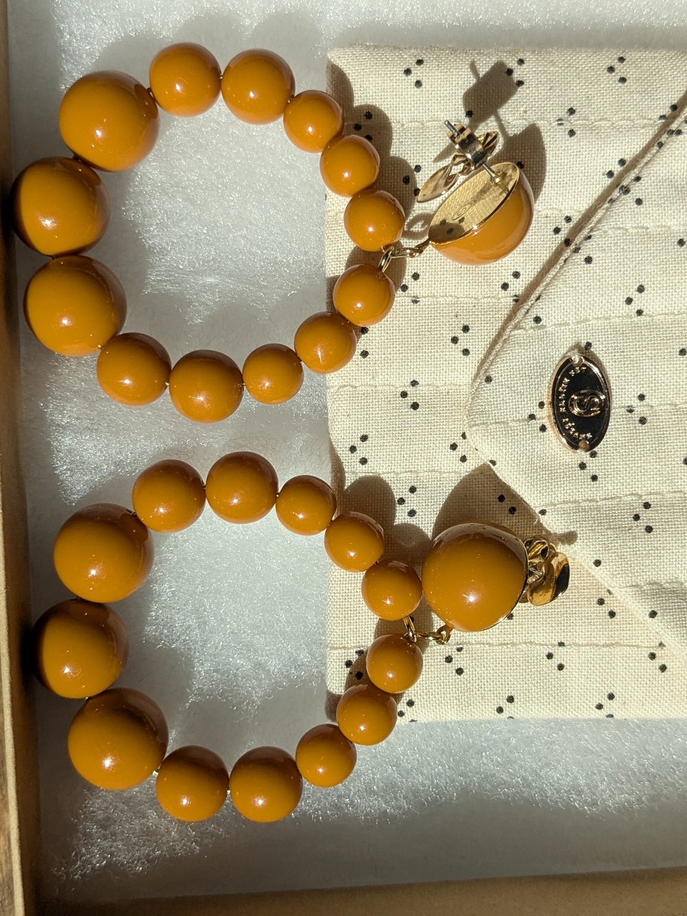 Sezane Charlie Bead Hoop Earrings